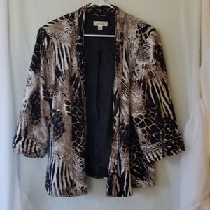 🫖2/$20 Dress Barn Animal Print Jacket